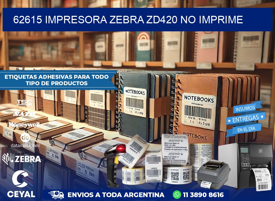 62615 Impresora Zebra ZD420 no imprime