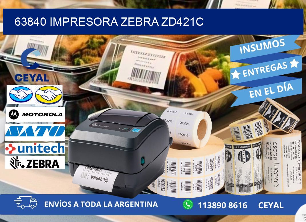 63840 Impresora Zebra zd421c