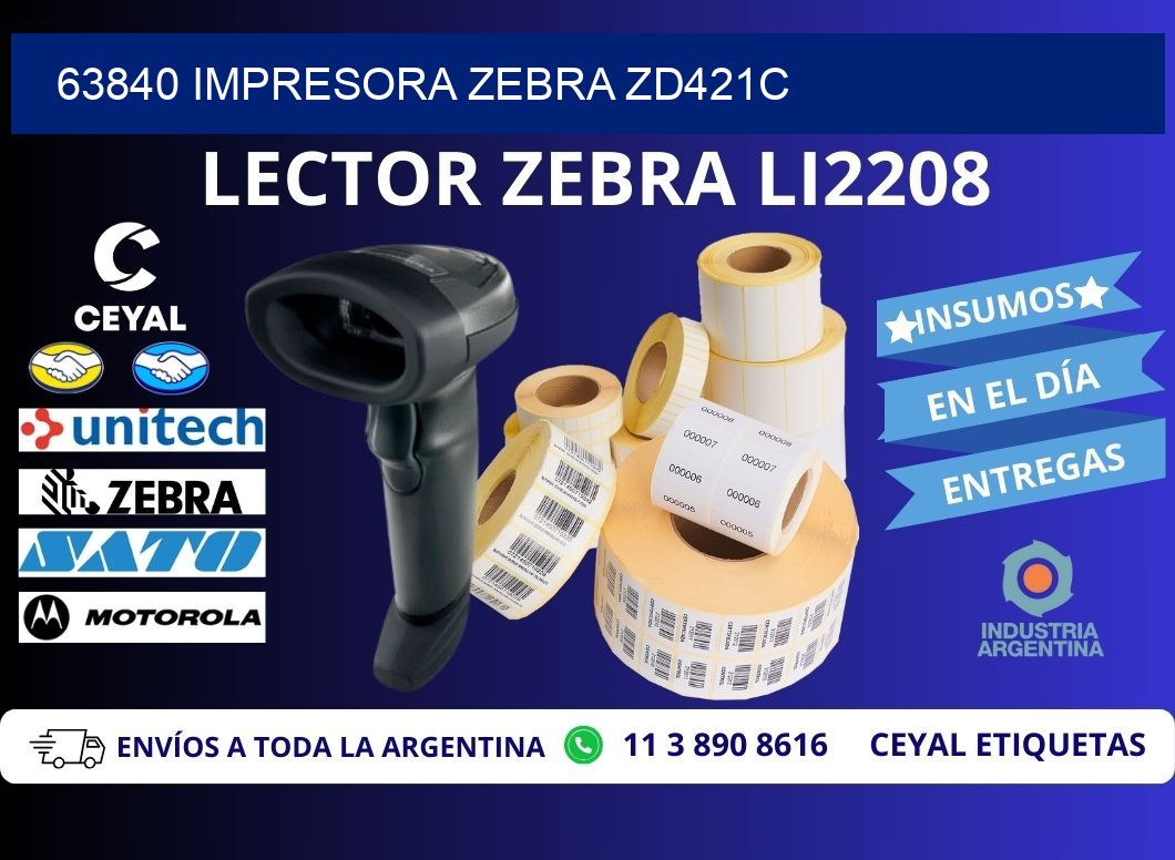 63840 Impresora Zebra zd421c
