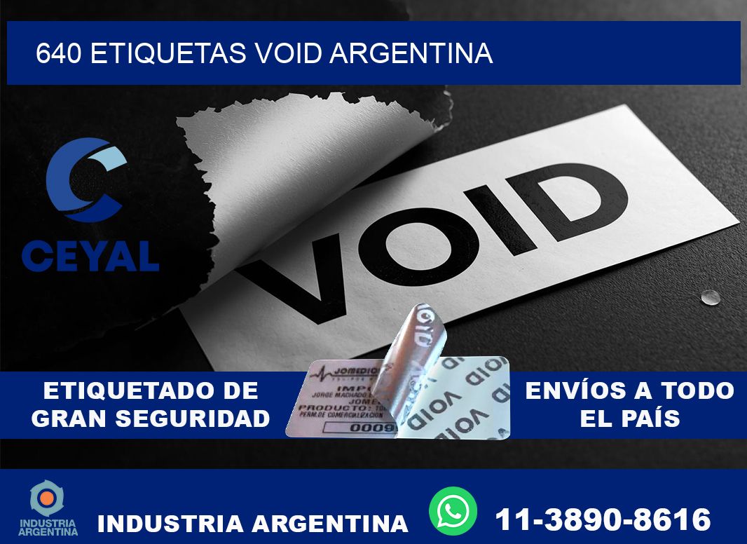 640 etiquetas void argentina