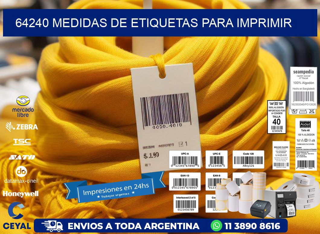 64240 Medidas de etiquetas para imprimir