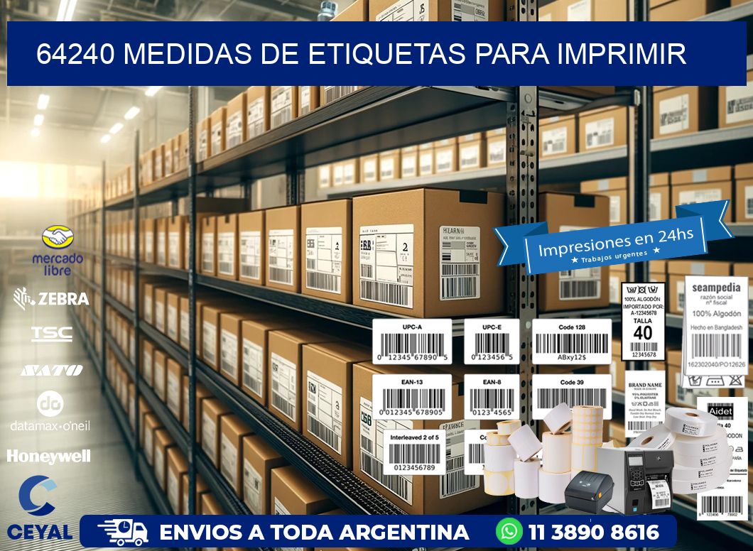 64240 Medidas de etiquetas para imprimir