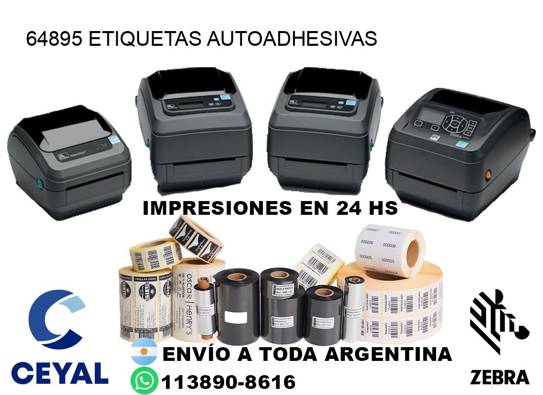 64895 Etiquetas autoadhesivas