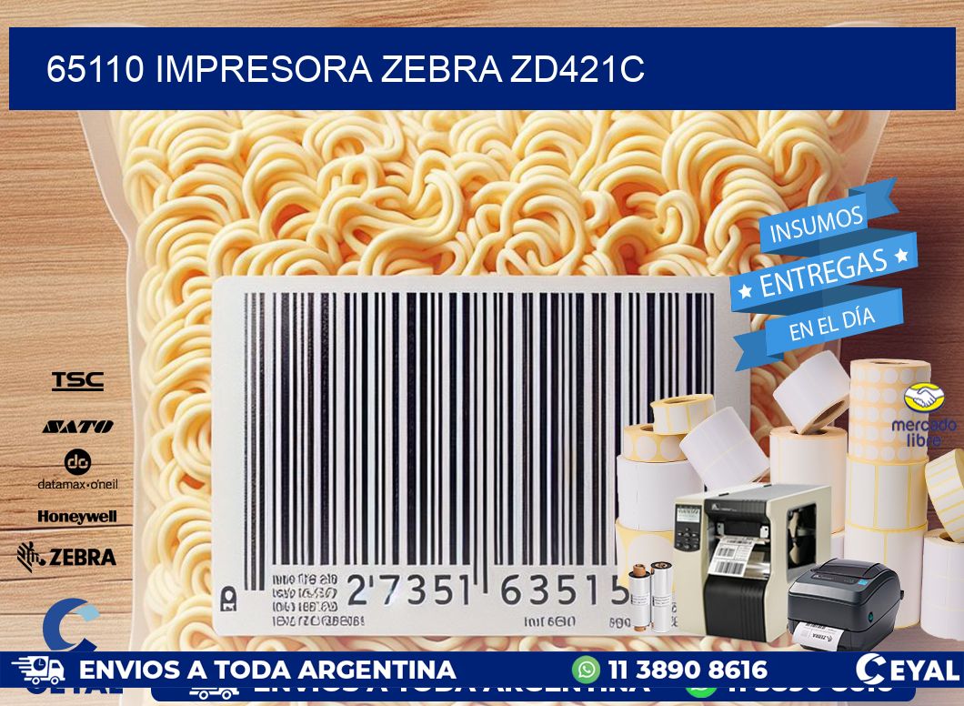 65110 Impresora Zebra zd421c