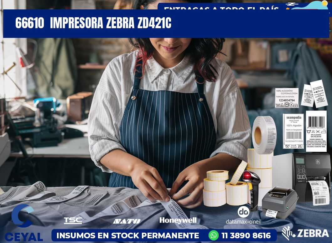 66610  Impresora Zebra zd421c