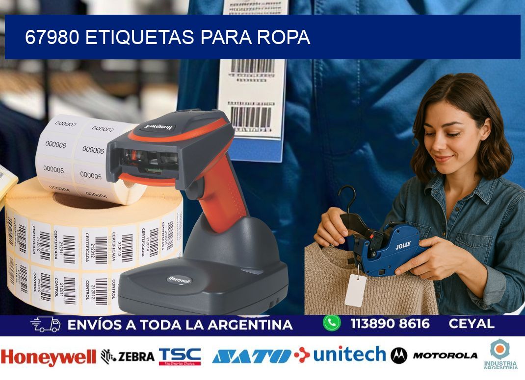 67980 etiquetas para ropa