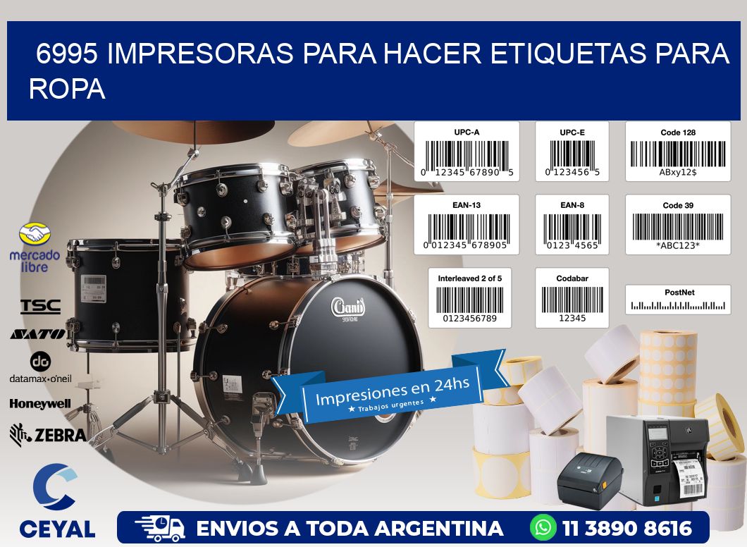 6995 impresoras para hacer etiquetas para ropa