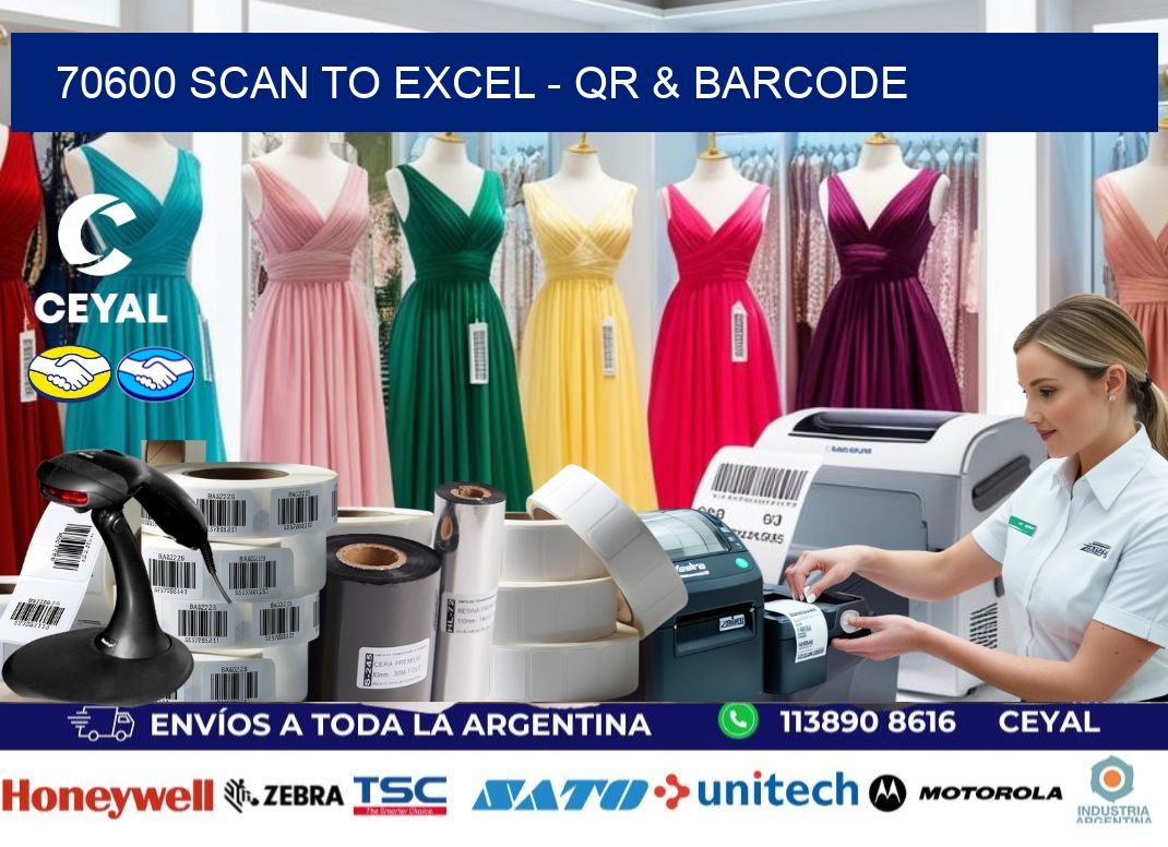 70600 Scan to Excel - QR & Barcode
