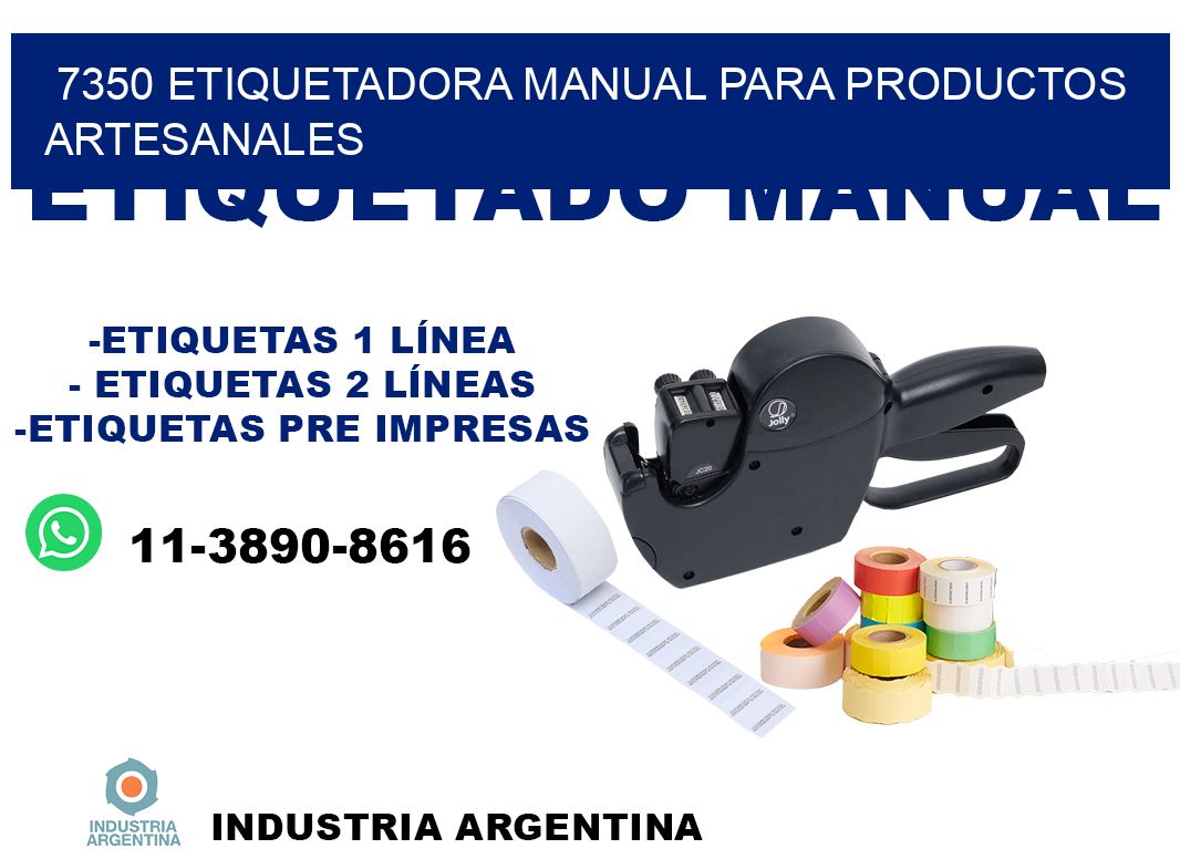 7350 etiquetadora manual para productos artesanales
