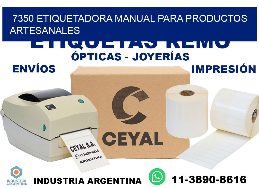 7350 etiquetadora manual para productos artesanales