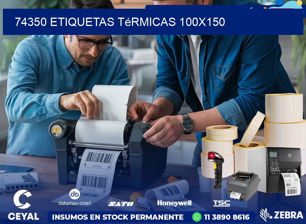 74350 etiquetas térmicas 100x150