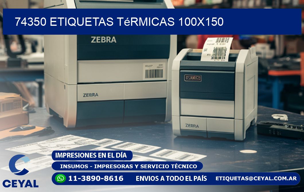74350 etiquetas térmicas 100x150
