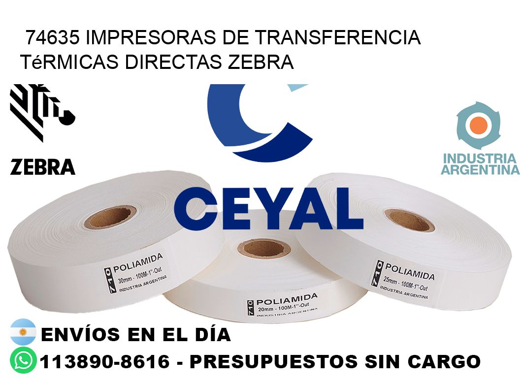 74635 impresoras de Transferencia  térmicas directas zebra