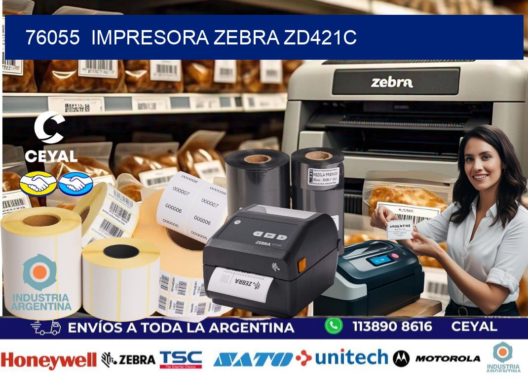 76055  Impresora Zebra zd421c