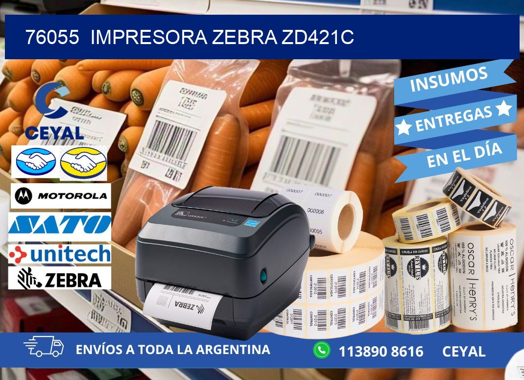 76055  Impresora Zebra zd421c