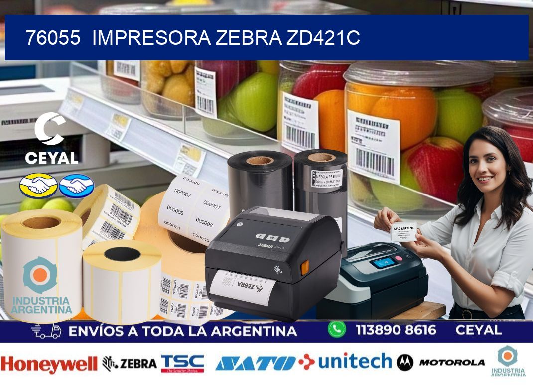 76055  Impresora Zebra zd421c