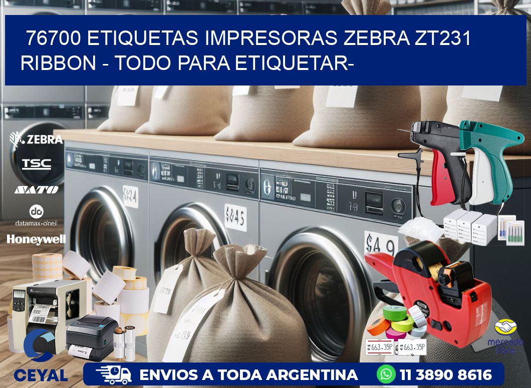 76700 etiquetas impresoras zebra zt231 ribbon - Todo para Etiquetar-