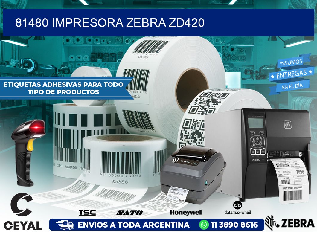 81480 Impresora Zebra ZD420