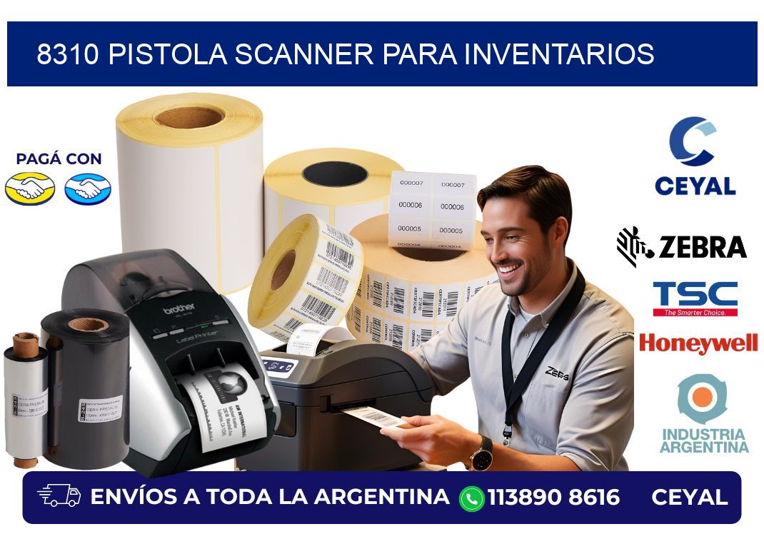 8310 Pistola Scanner para inventarios