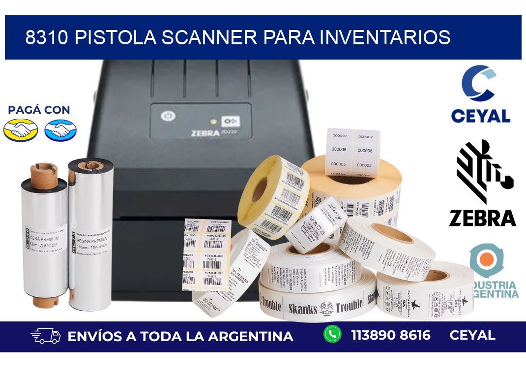 8310 Pistola Scanner para inventarios
