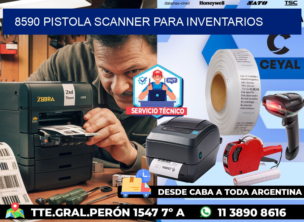 8590 Pistola Scanner para inventarios