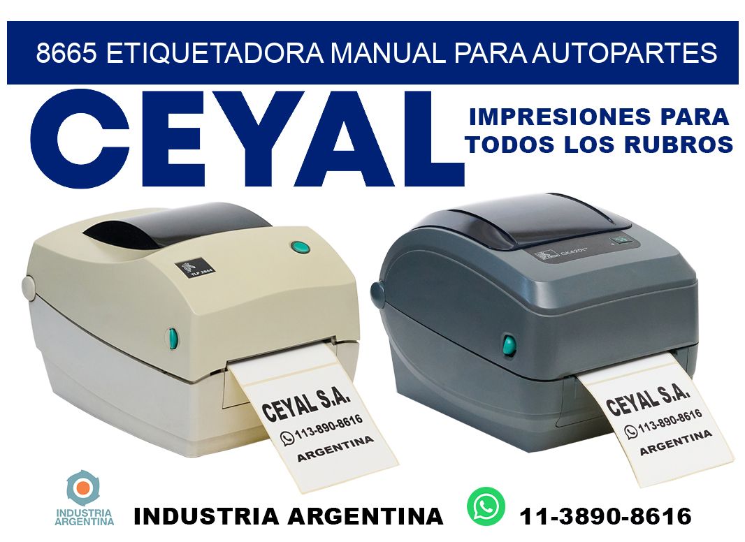 8665 etiquetadora manual para autopartes