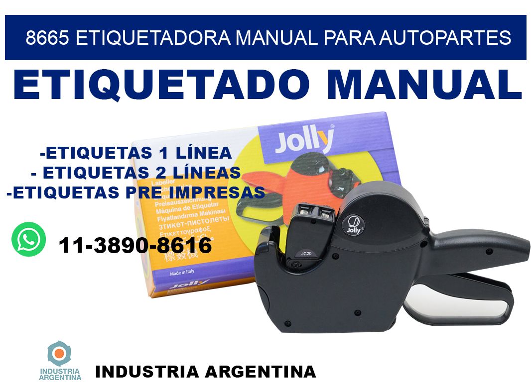 8665 etiquetadora manual para autopartes