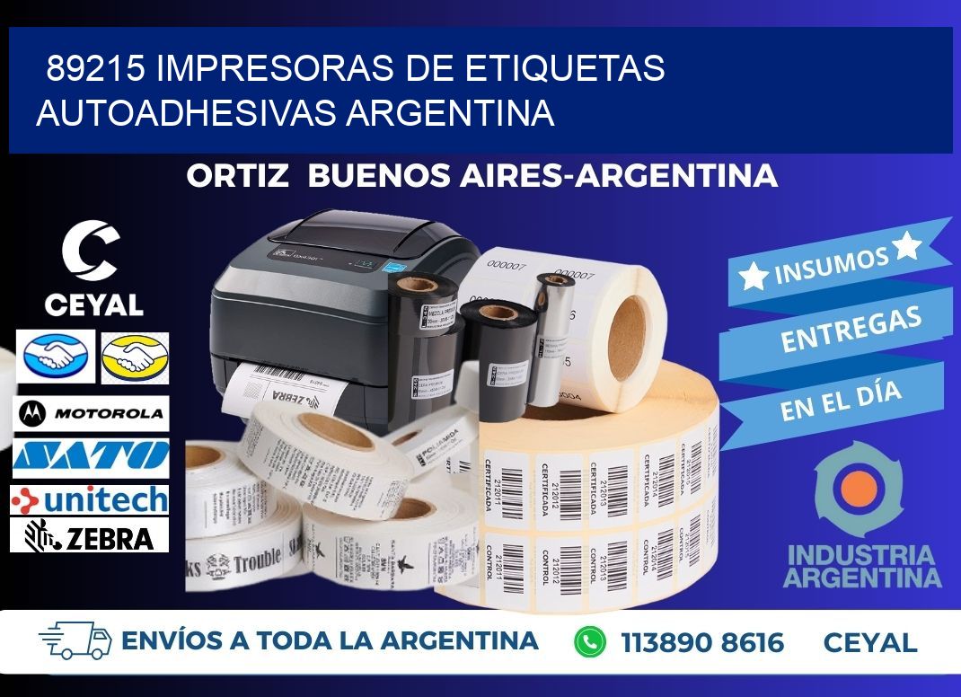 89215 Impresoras de etiquetas autoadhesivas argentina