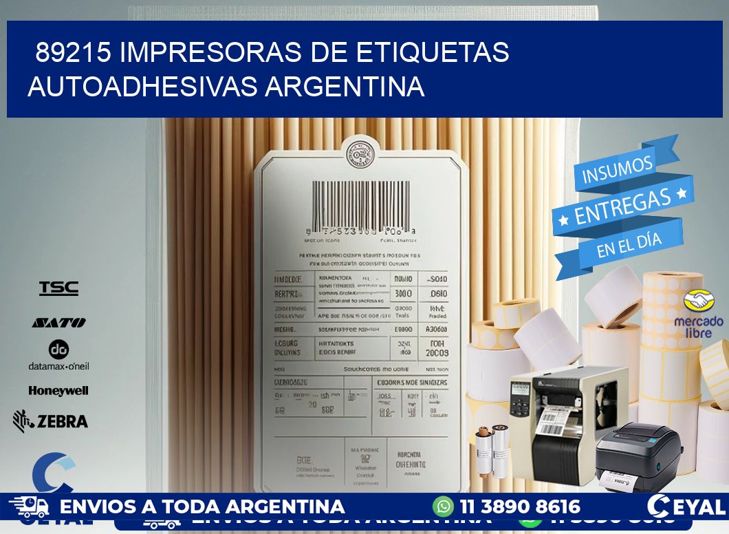 89215 Impresoras de etiquetas autoadhesivas argentina