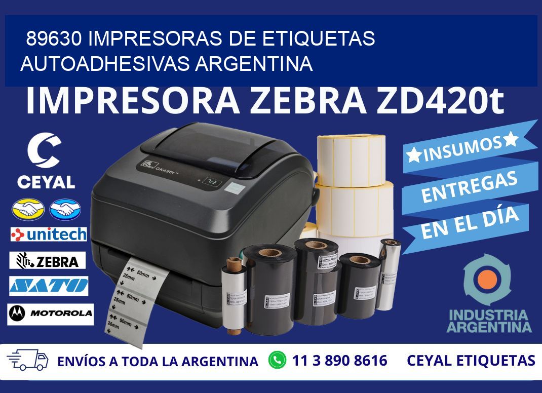 89630 Impresoras de etiquetas autoadhesivas argentina