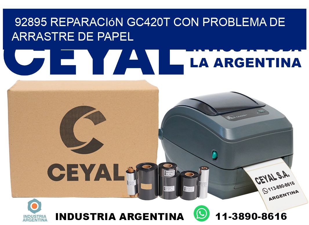 92895 reparación gc420t con problema de arrastre de papel