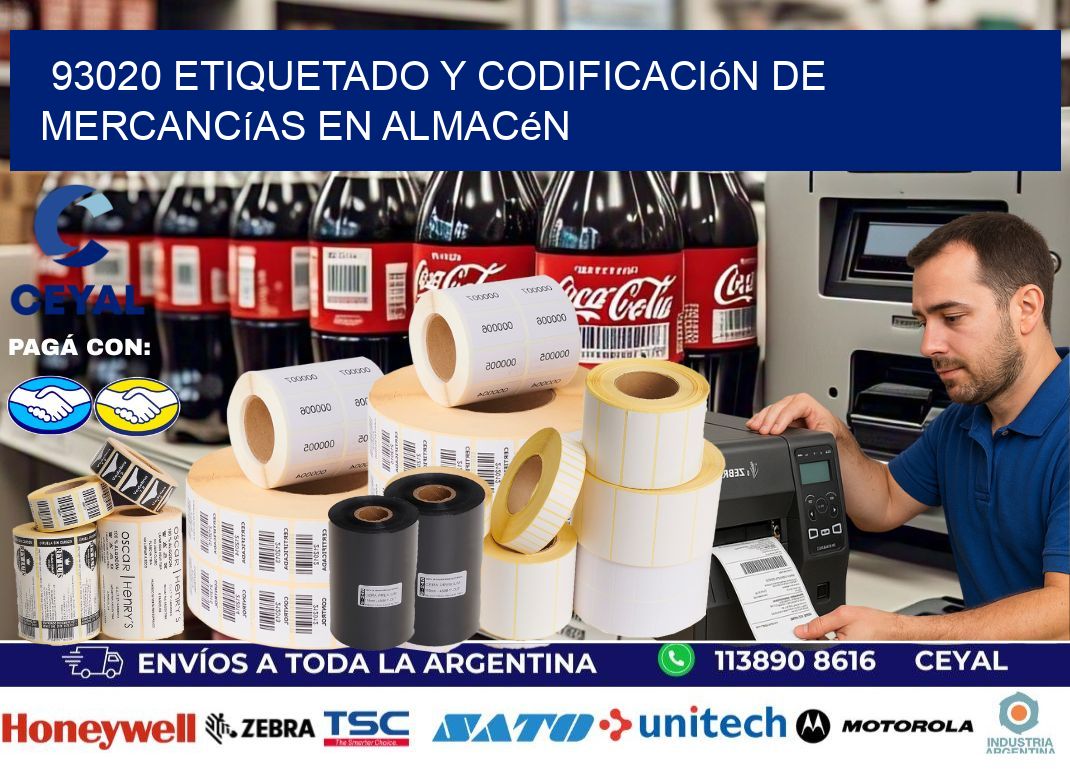 93020 Etiquetado y codificación de mercancías en almacén