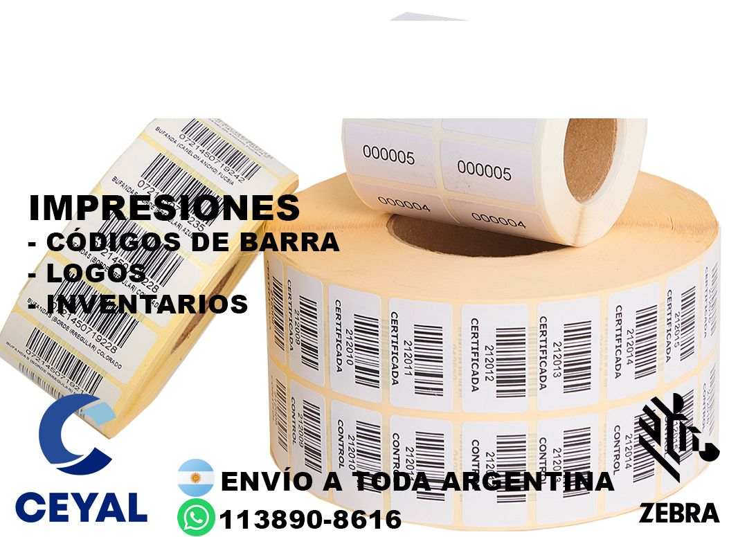 97515 etiquetas con códigos de barras - Crear e imprimir -