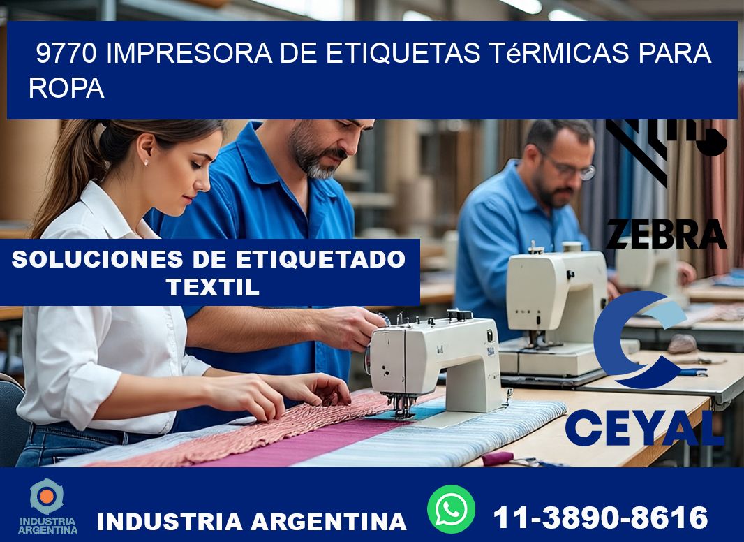 9770 impresora de etiquetas térmicas para ropa
