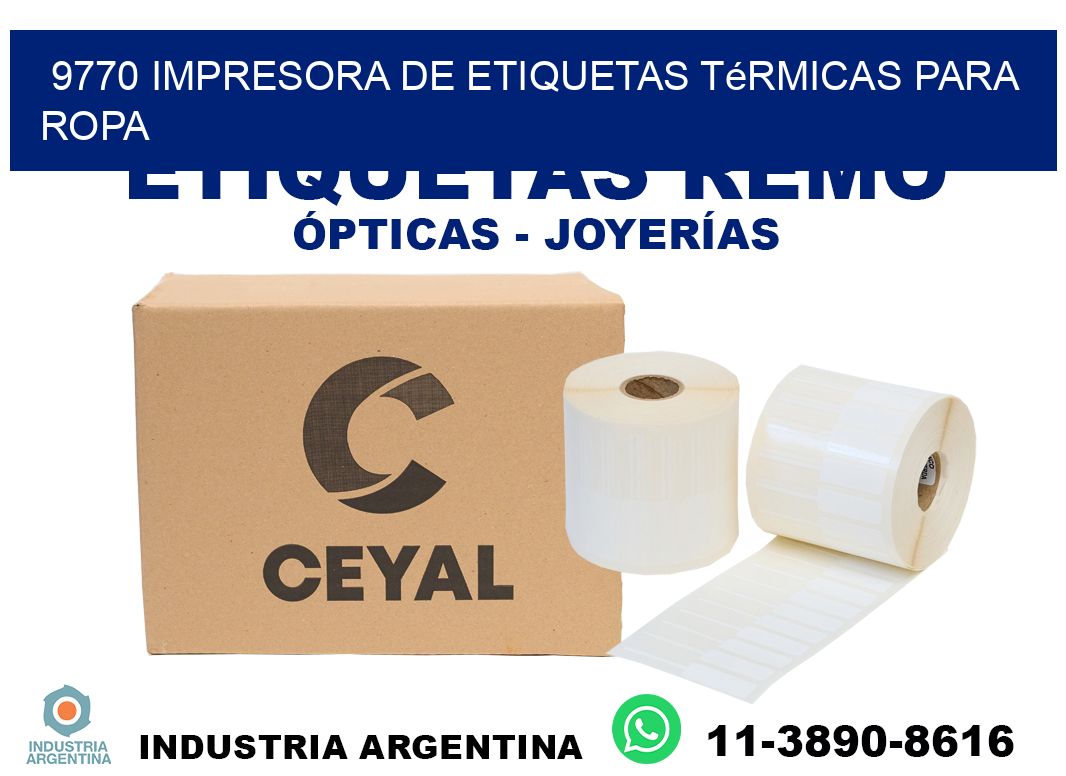 9770 impresora de etiquetas térmicas para ropa