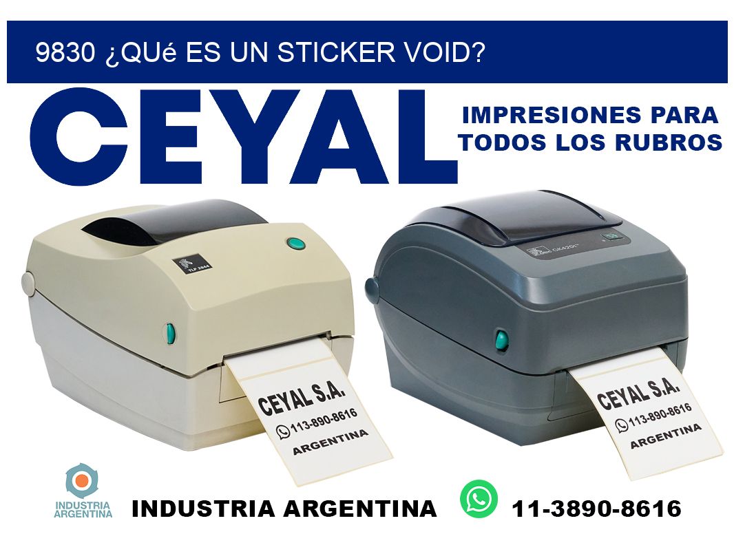9830 ¿Qué es un sticker void?
