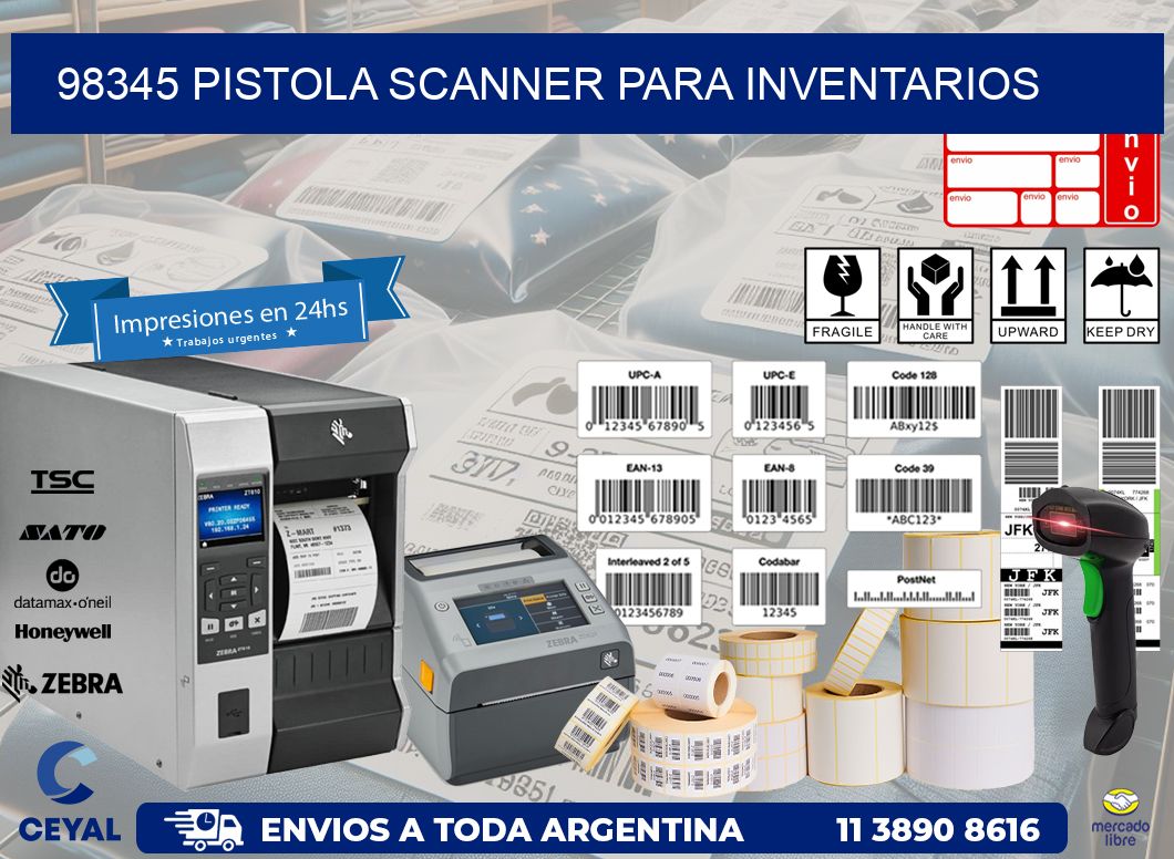 98345 Pistola Scanner para inventarios