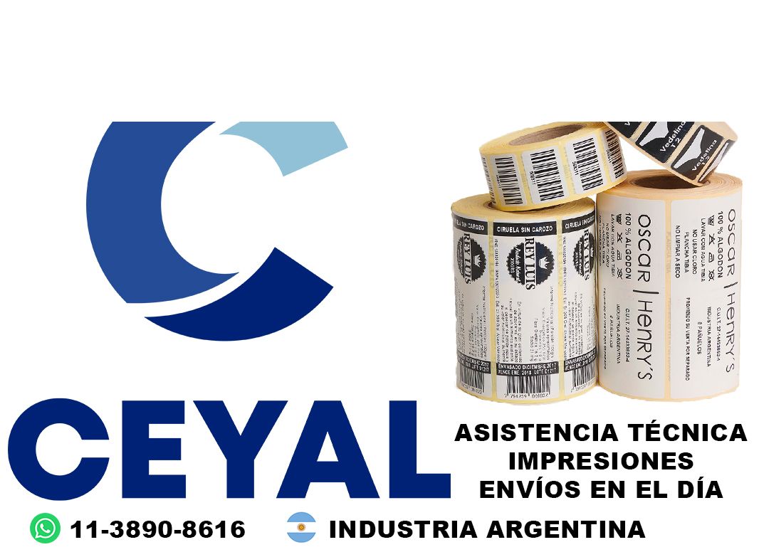 impresora de escritorio + 68525 etiquetas + ribbon