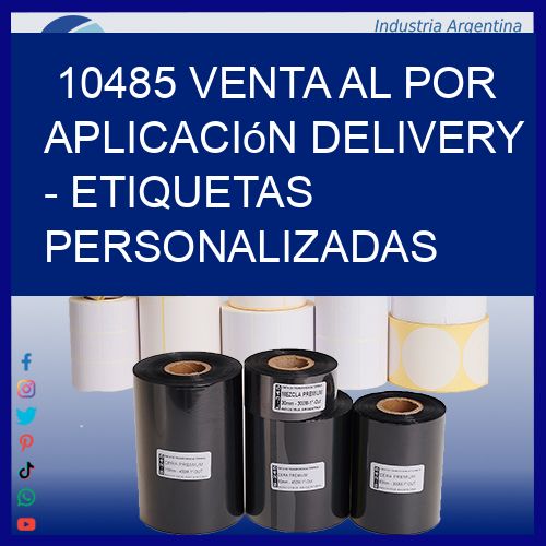10485 Venta al Por Aplicación delivery - Etiquetas Personalizadas
