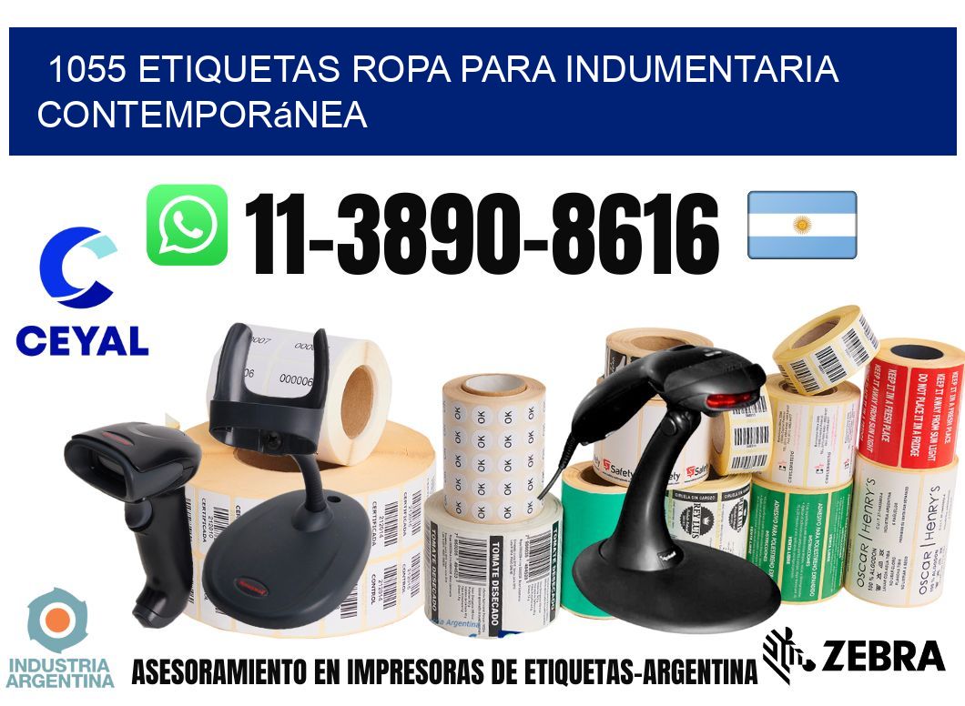1055 Etiquetas ropa para indumentaria contemporánea
