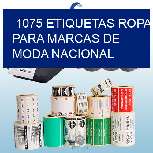 1075 Etiquetas ropa para marcas de moda nacional