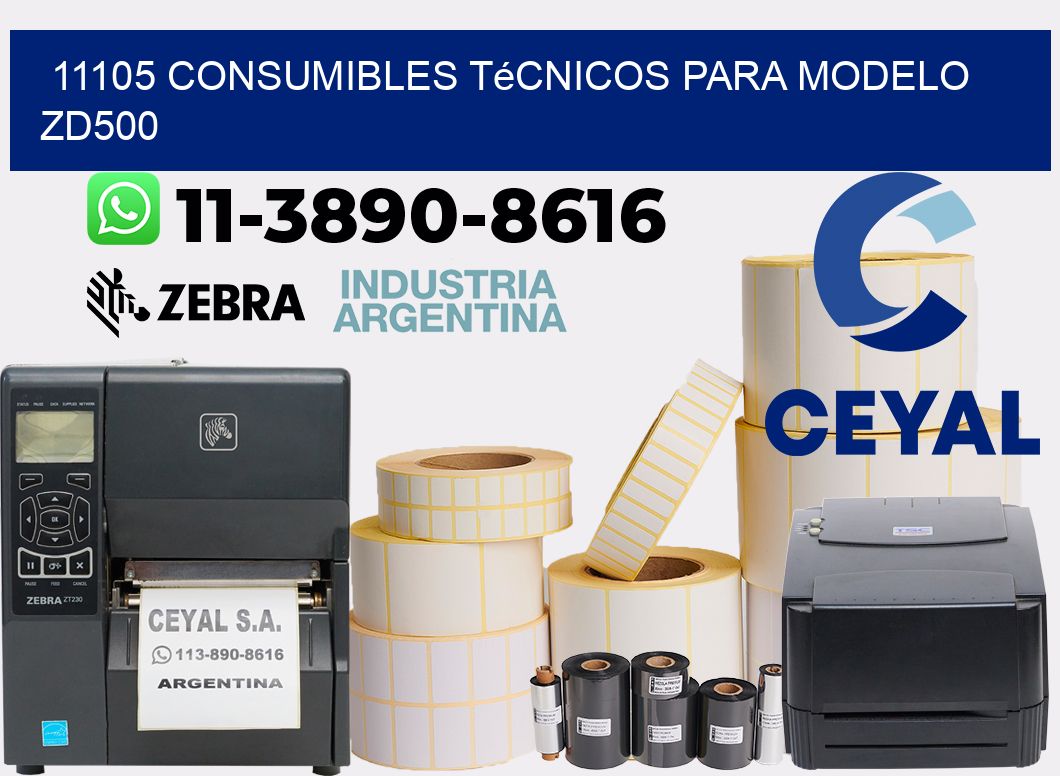 11105 consumibles técnicos para modelo zd500