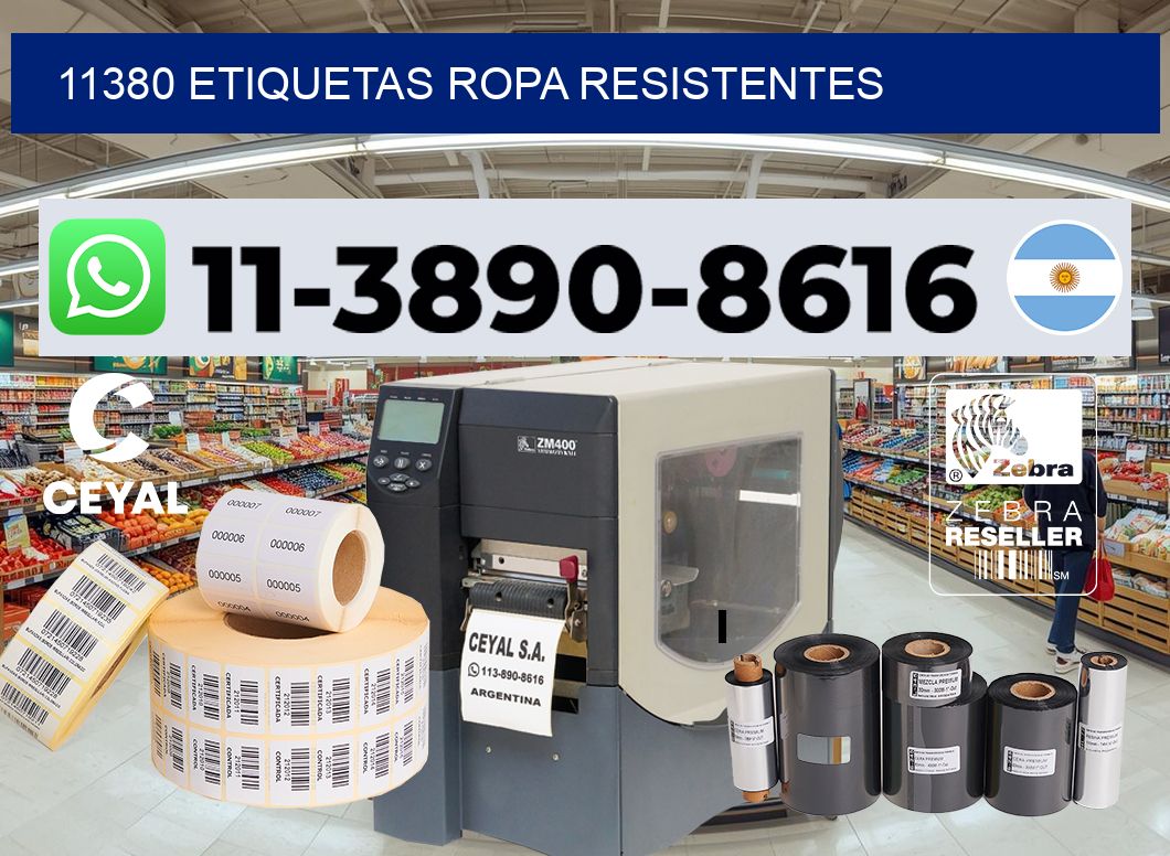 11380 Etiquetas ropa resistentes
