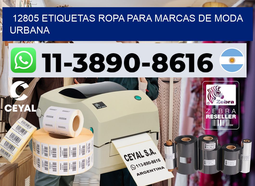 12805 Etiquetas ropa para marcas de moda urbana