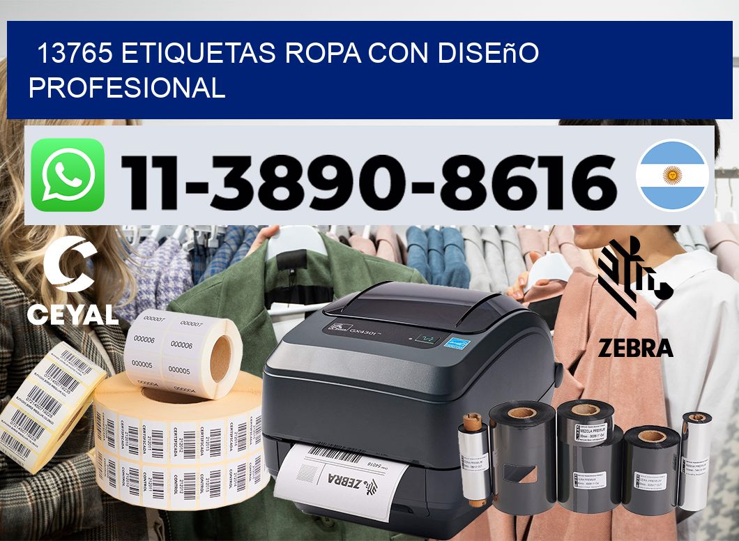 13765 Etiquetas ropa con diseño profesional