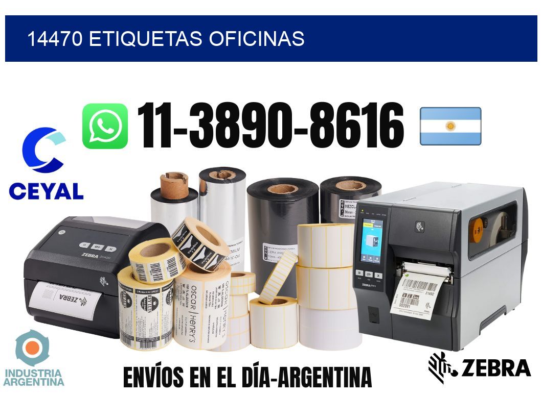 14470 etiquetas oficinas