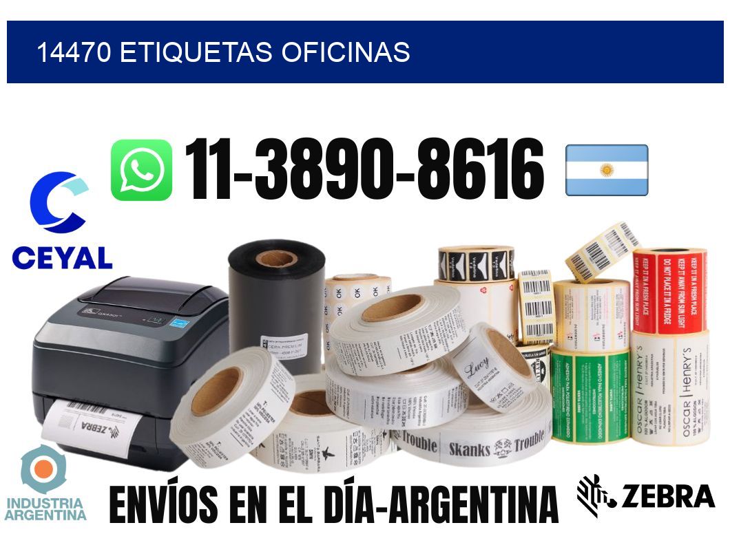 14470 etiquetas oficinas