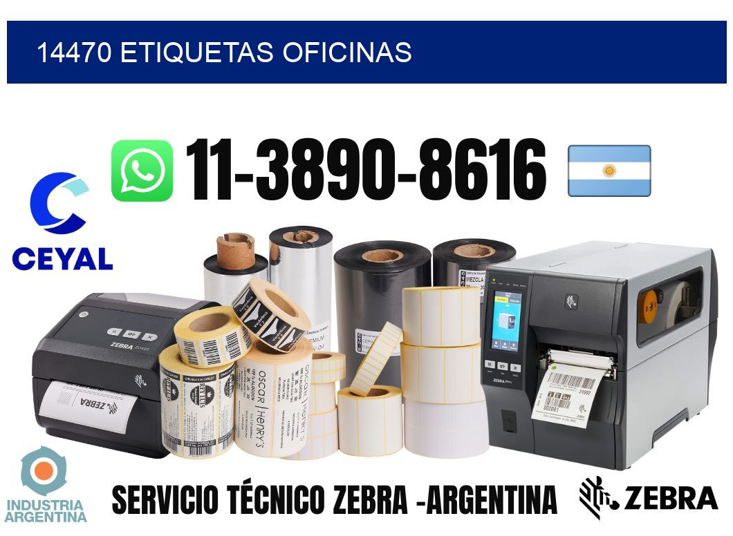 14470 etiquetas oficinas