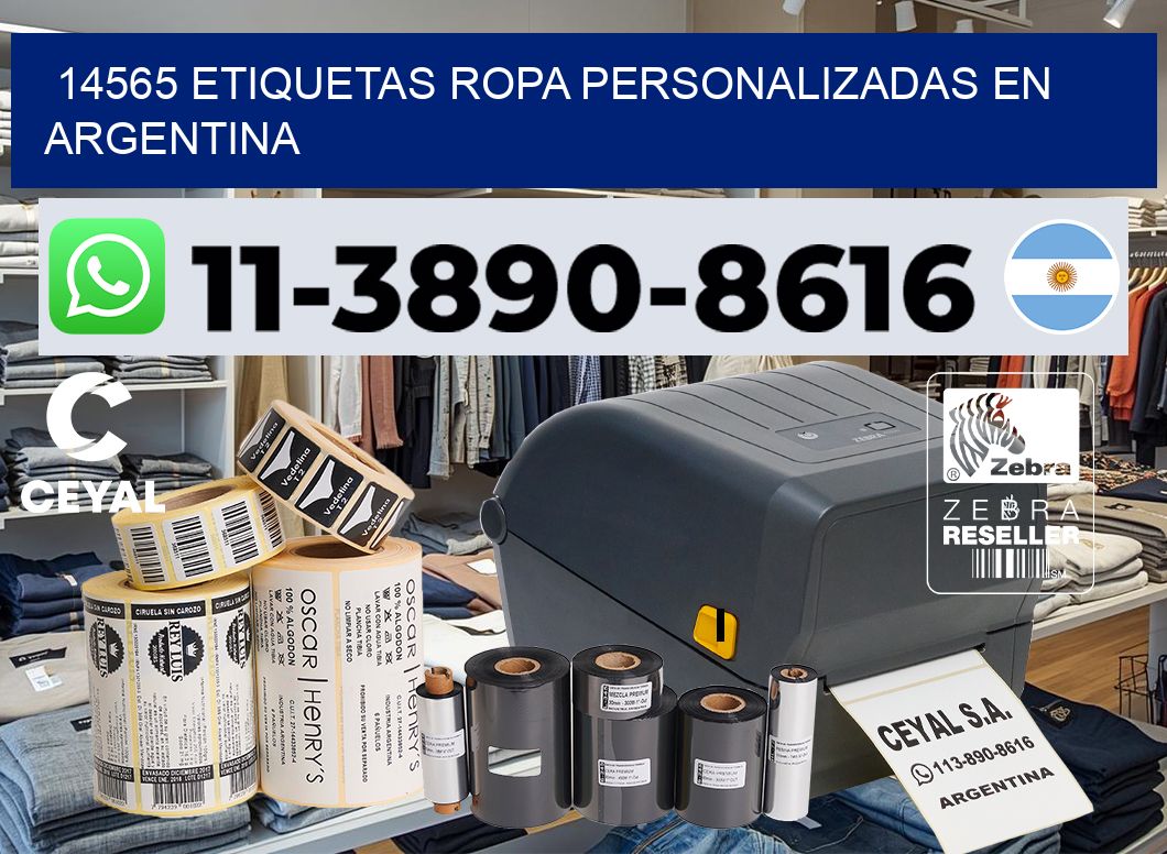 14565 Etiquetas ropa personalizadas en Argentina