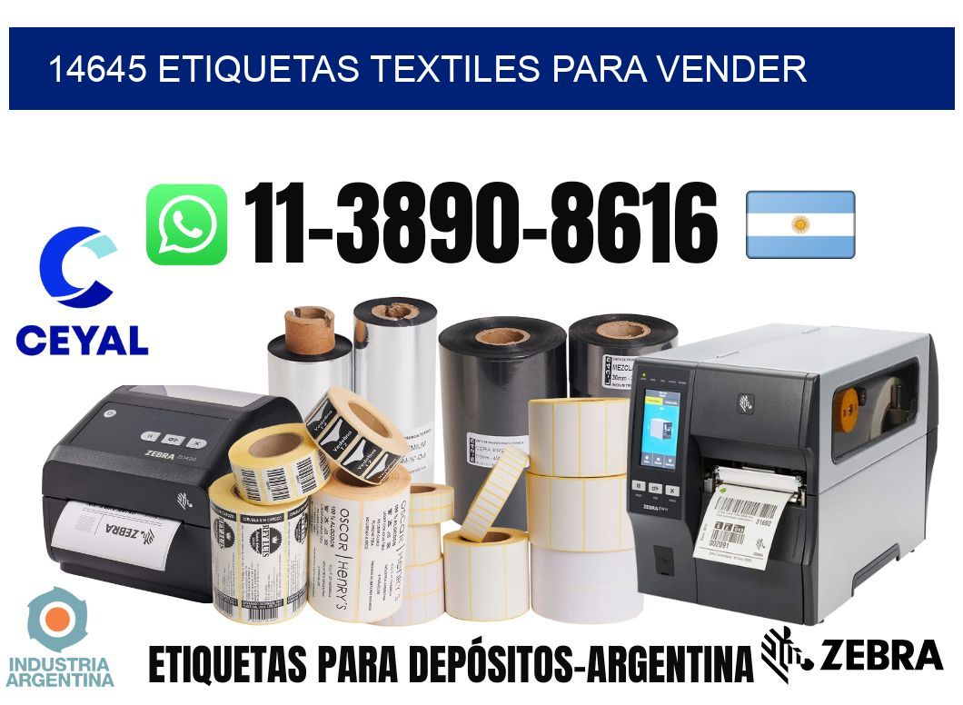 14645 Etiquetas textiles para vender